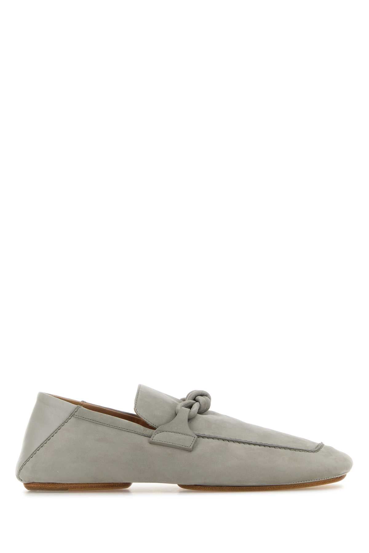 Bottega Bottega Veneta Grey Suede Daddy Loafers - Image 2