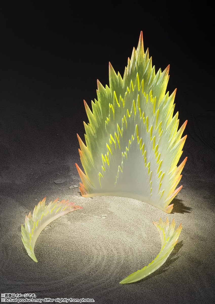 BANDAI SPIRITS Tamashii EFFECT ENERGY AURA Yellow Ver. for S.H. Figuarts, Non-scale, ABS & PVC, Pre-painted Complete Figure