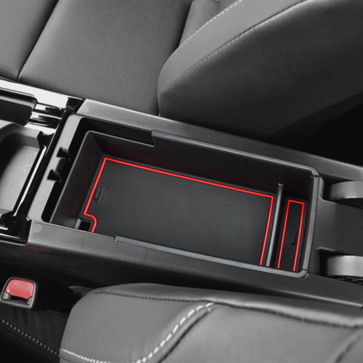 Marchfa (Toyota Prius 60 Series/65 Series) Console Tray Center Console MXWH60-AHXHB MXWH60-AHXHB 2023.1~ Prius PHEV 2023.3~ ABS Material Charging USB Function Interior Parts Red (Red)