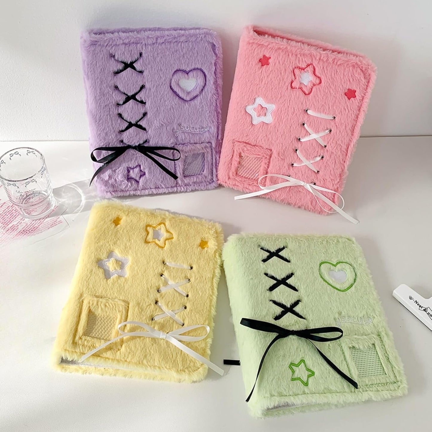 DREAM STYLE (Photo Album + 20 Pages) Card Holder Card File Card Case Photo Storage Holder Large Capacity Card Case (Purple)