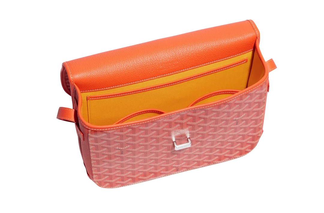GOYARD 'ORANGE' BELVEDERE MM BAG