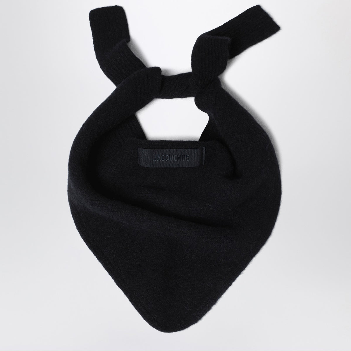 Jacquemus Jacquemus Black Scarf With Grosgrain Logo - Image 2