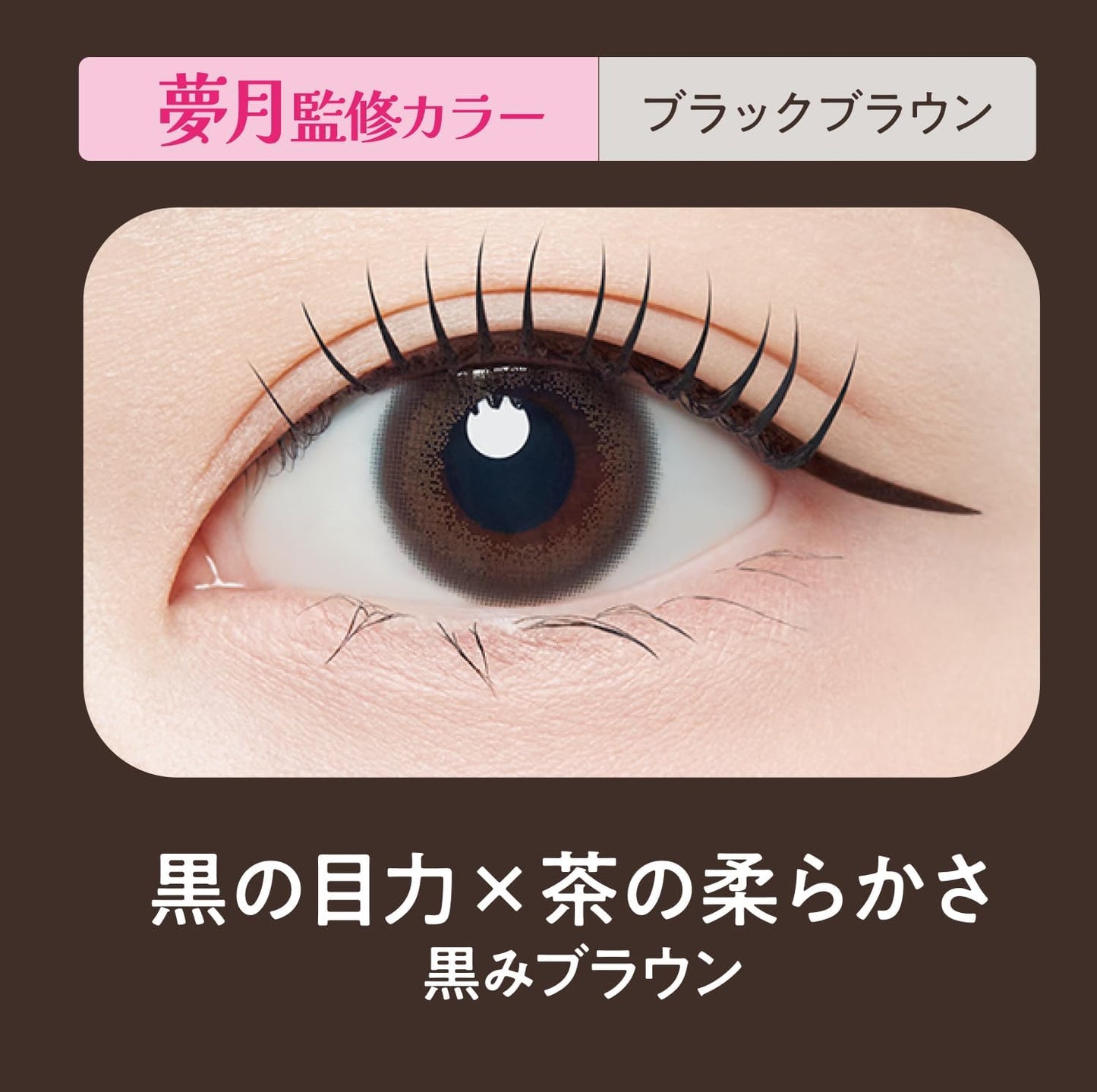 Kingdom Kingdom Liquid Eyeliner TP, Supervised by Yumizuki, Black Brown, Won't Fall, Waterproof, Smudge Proof, Abrasion Proof, No Shake, Magic Brush, 0.02 fl oz (0.5 ml)