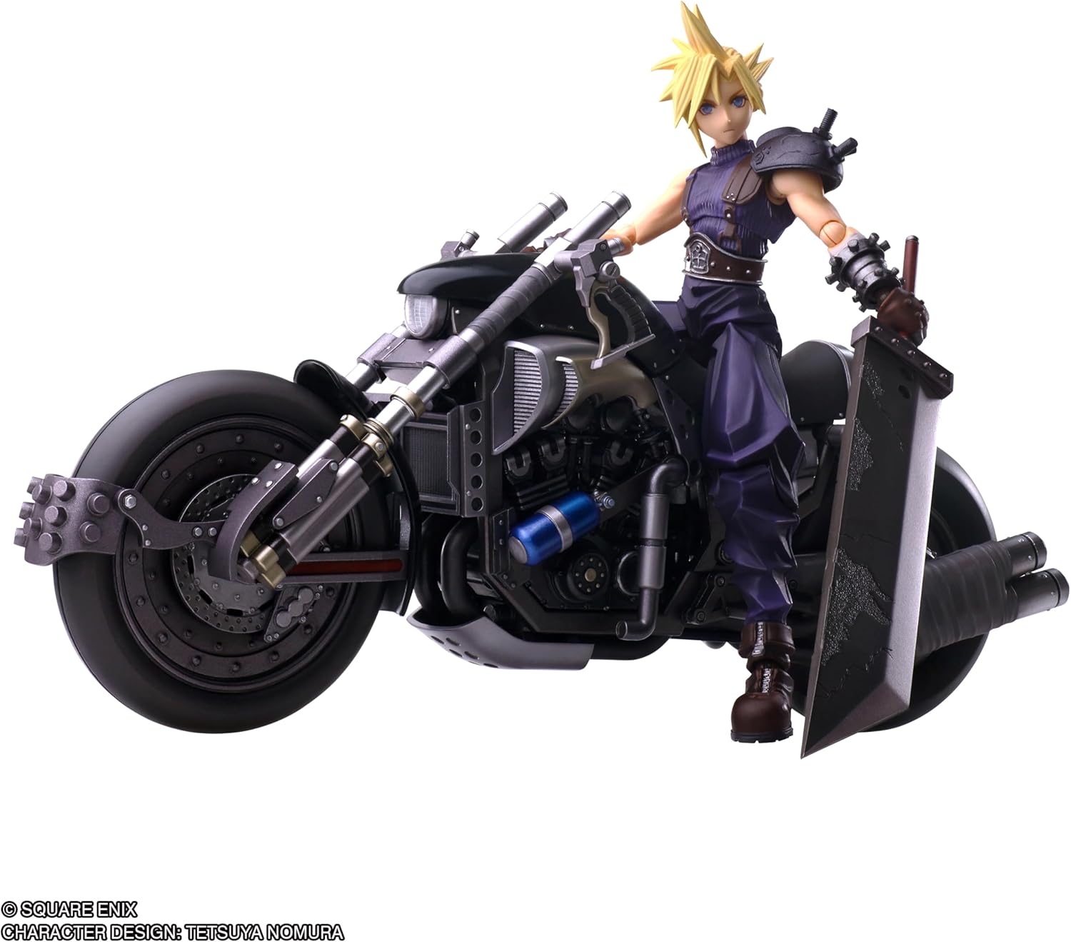 Final Fantasy VII Bling Arts Cloud Strife & Hardy Daytona PVC Pre-Painted Action Figure