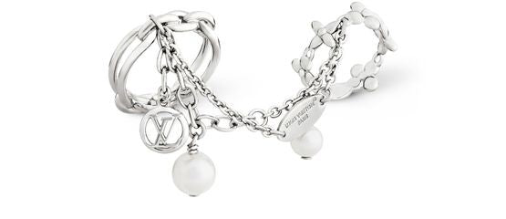 LOUIS VUITTON LV Mix Chains Set Of Rings - Image 2