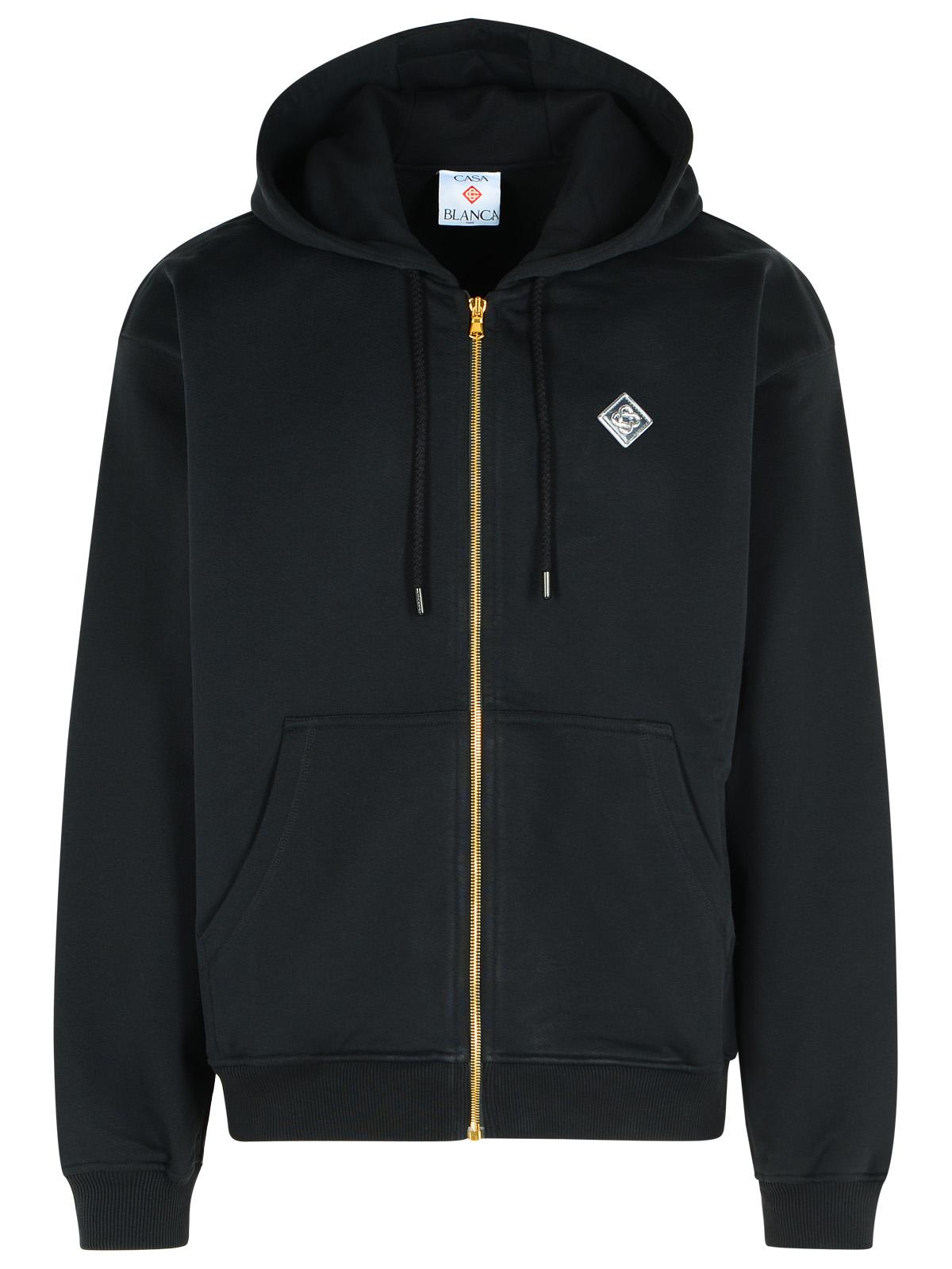 Casablanca カサブランカブラックコットンスウェットシャツ - Image 2