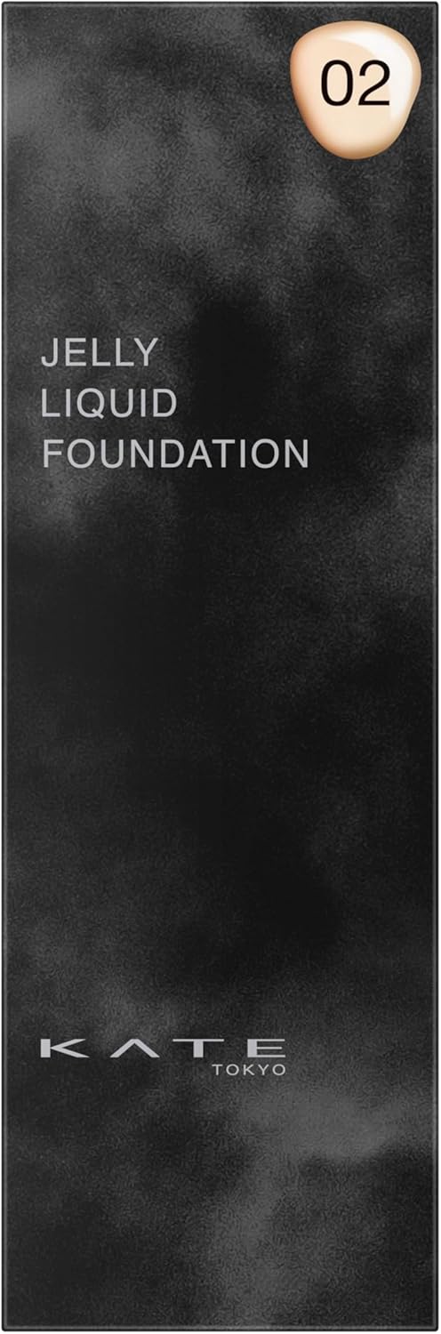 KATE Jewelry Liquid Foundation 02, Intermediate SPF30/PA++, Anti-Shine Cover for One Day, Lasting Beauty Liquid Foundation, Glossy Proof, Non-Comedogenic Tested