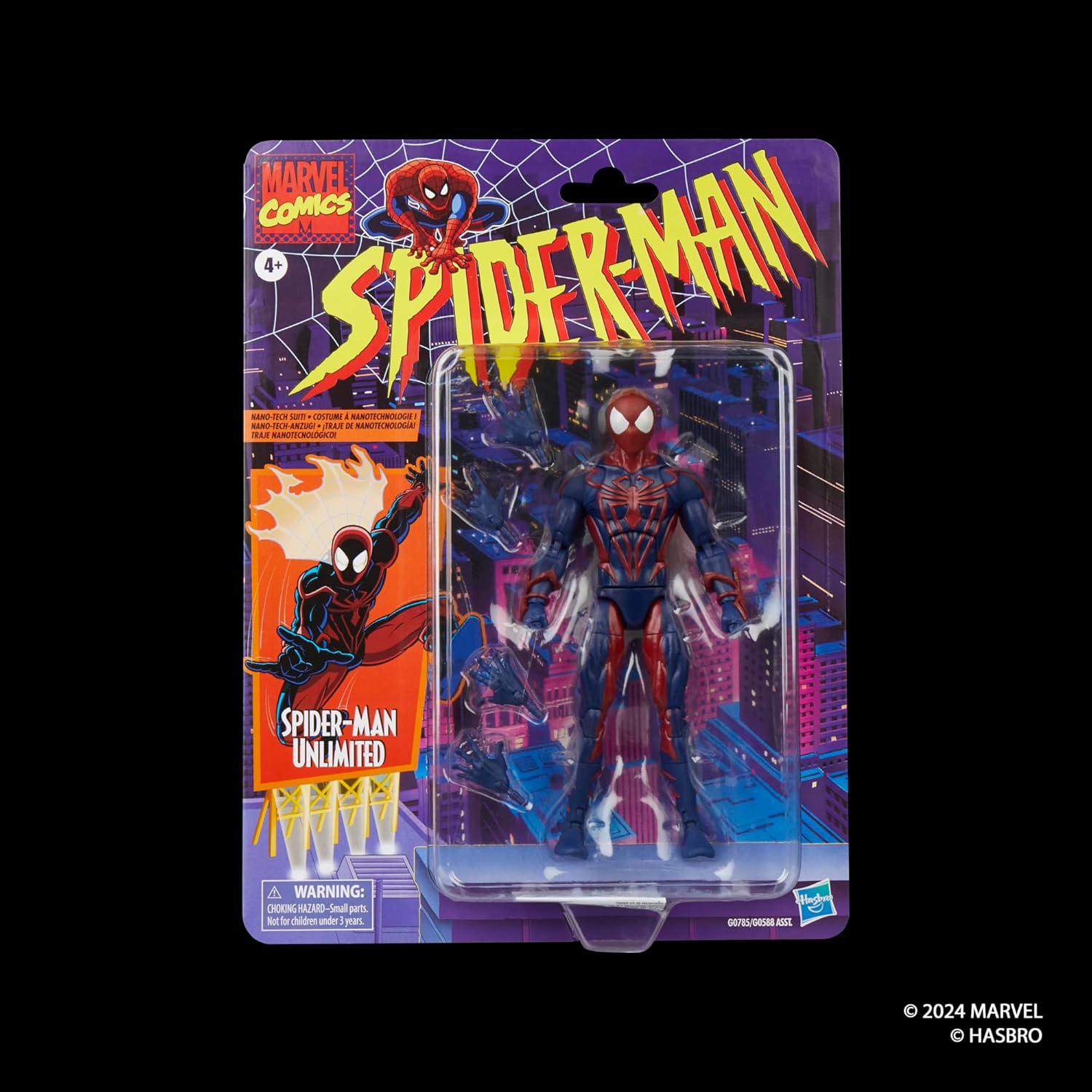 Hasbro Marvel Comics Spider-Man Unlimited Retro Comics Collectible 6" Action Figure G0785 Authentic