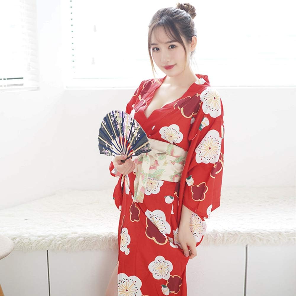Yukata, Kimono, Cosplay, Sexy, Erotic, Extreme Etch, Courtesan, Lingerie, Costume, Baby Doll, Pajamas, Sleepwear, Cute, Front Opening, Yamato Nadeshiko, Japanese Costume, Women's, Female, Sexy