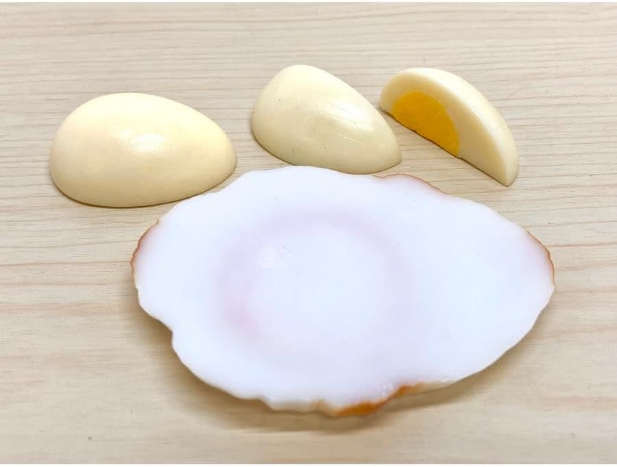 ☆本物そっくり☆ 食品サンプル 卵 3種類セット 目玉焼き ゆでたまご リアルな見た目 実物大 偽物 カフェ レストラン