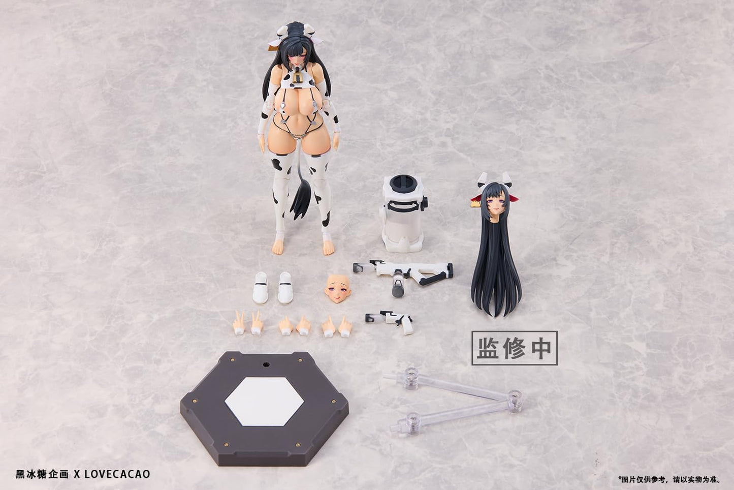 AC Black Crystal Candy Project Milky White Haku-chan 1/12 Action Figure