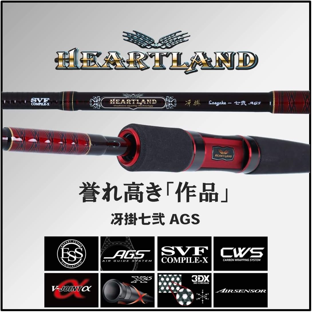 DAIWA 721MLFS-SV AGS20 Heartland Bass Rod Fishing Rod