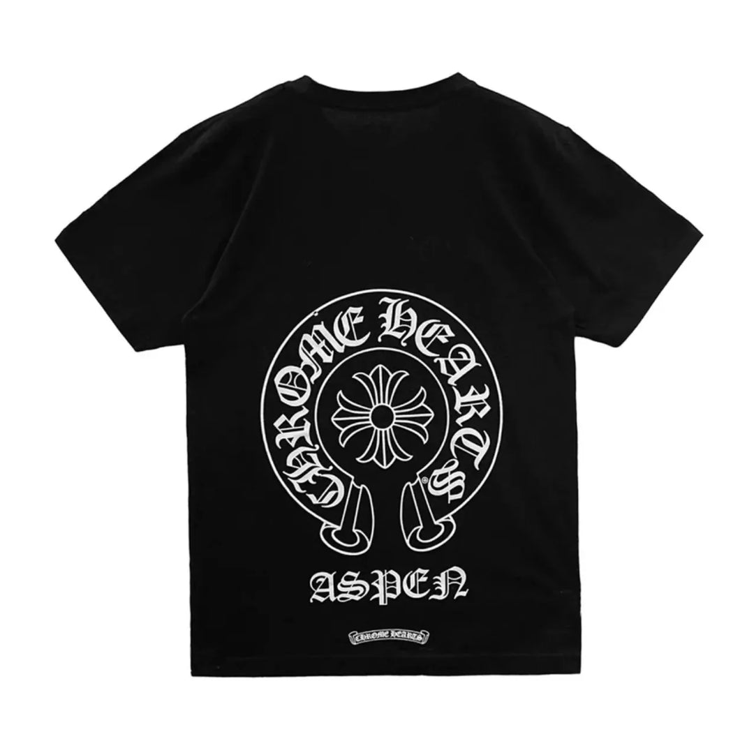 CHROME HEARTS 'ASPEN' HORSESHOE LOGO POCKET TEE