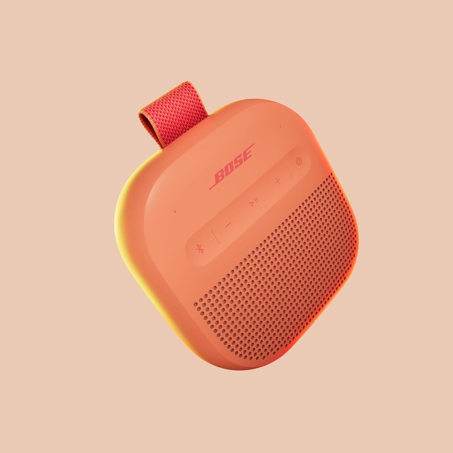 Bose SoundLink Micro Portable Speaker LE (2nd Generation) Up to 12 Hours of Continuous Playback Waterproof Dustproof Bluetooth Mini Outdoor Speaker Sunset Peach