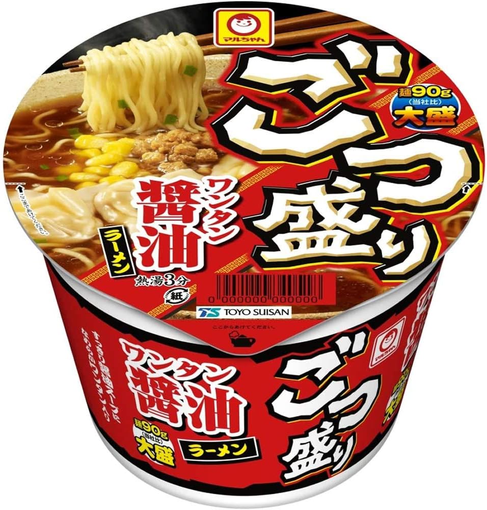 Maru-chan Gotsugari Cup Noodles, 6 Types x 2 Pieces, Set of 12