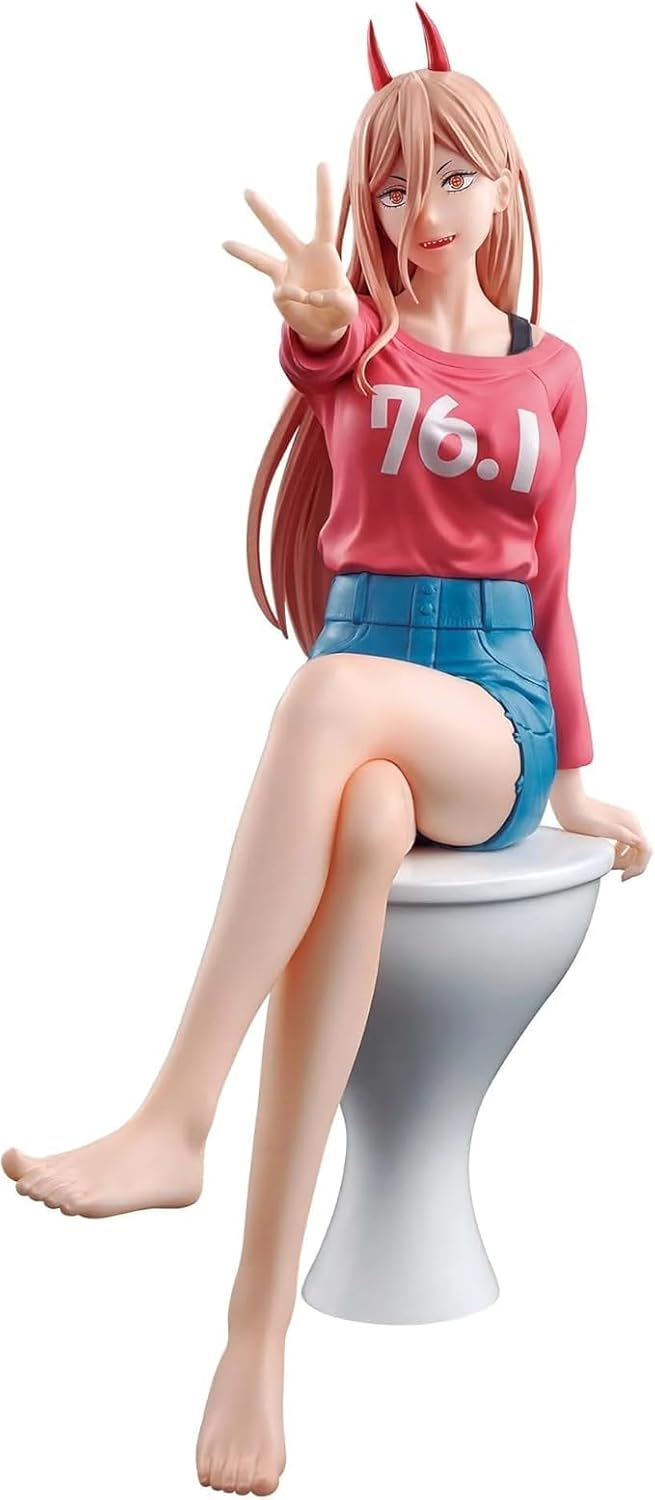 Chainsawman Power Figure, Was Promised, Approx. 7.1 inches (18 cm) (Includes Toilet Base)
