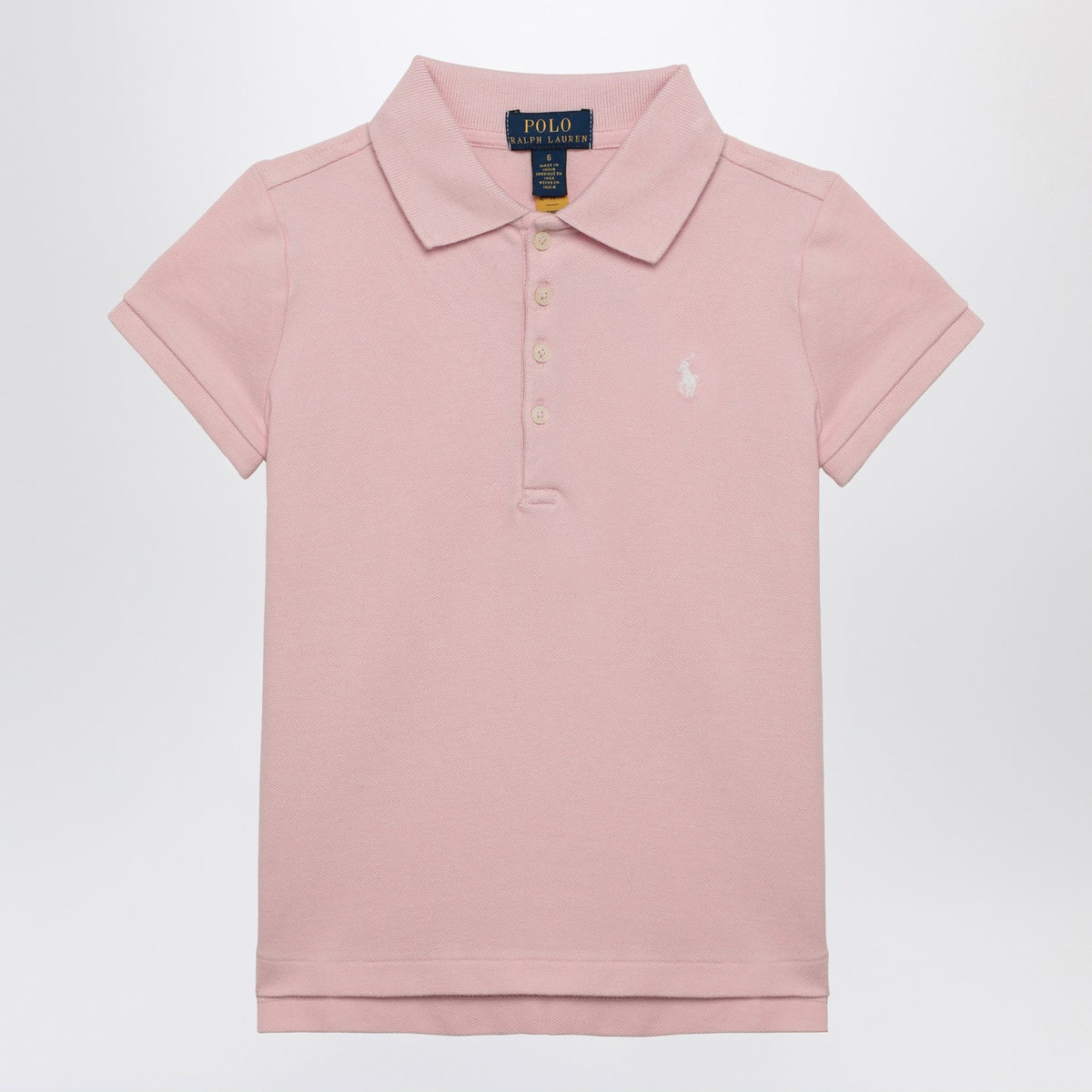 Polo ロゴ付きのポロラルフローレンピンクコットンポロシャツ - Image 2