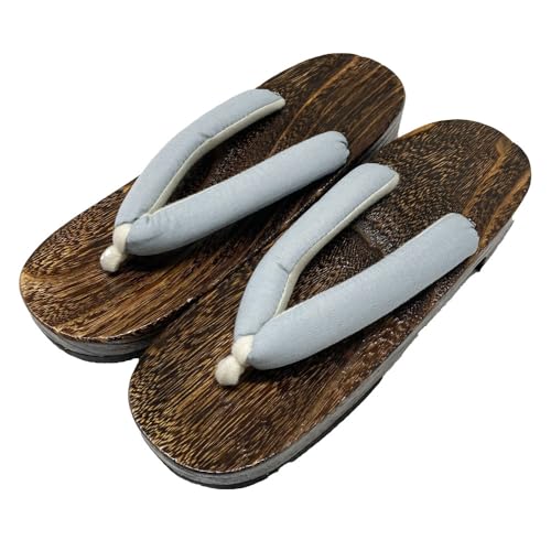 Kyoto Kimono Yuzen Geta Clogs, Women's, Yukata Accessories, Hemp Leaves, Solid Color, Dull Color