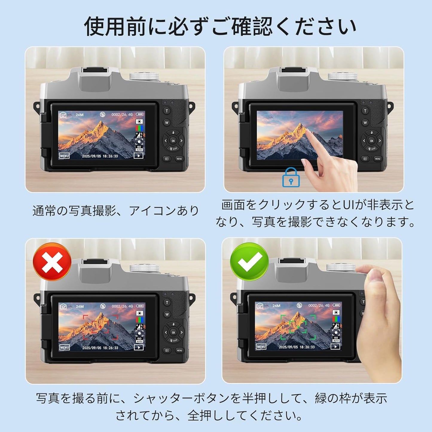 [2025 Strongest 6K Recording] Digital Camera, 84 Megapixel Digital Camera, Smartphone Camera, Wi-Fi Transfer, Compact Camera, 180° Rotation, Display, Auto 18x Digital Zoom, Focus, Selfie LED Light