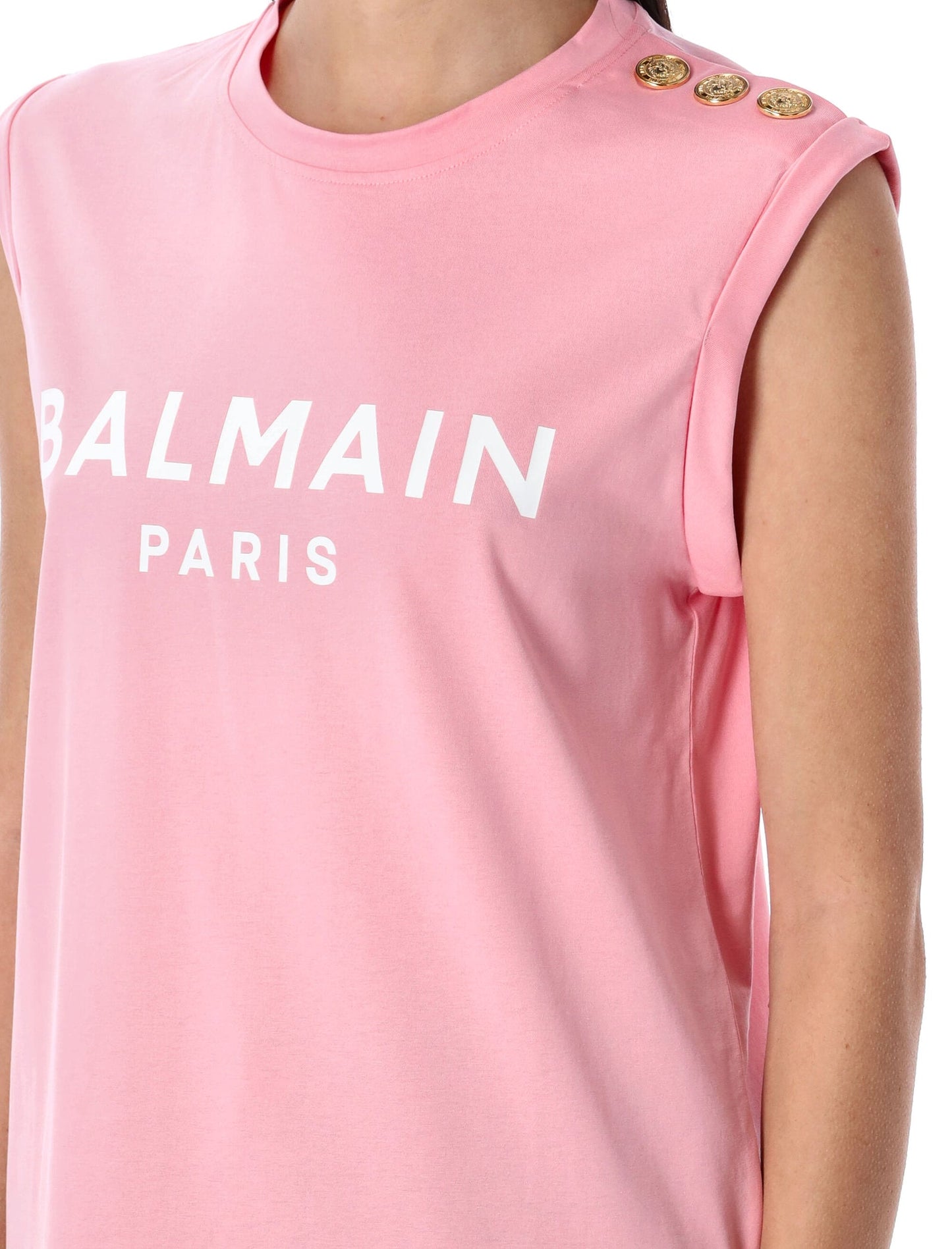 Balmain バルメインTシャツとポロスピンク - Image 2