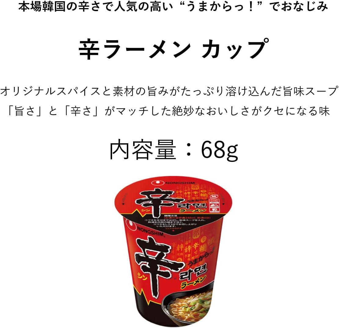 YUNAYUSHIN Hand Wipes Set of 4 Assorted Korean Cup Noodles, 12 Pieces, Spicy Ramen Cup x 3, Grilled Ramen Cup x 3, Sanyang Ramen Cup x 3, Komtan Ramen Cup x 3, Total of 12 Pieces | Nongshim Sanyang