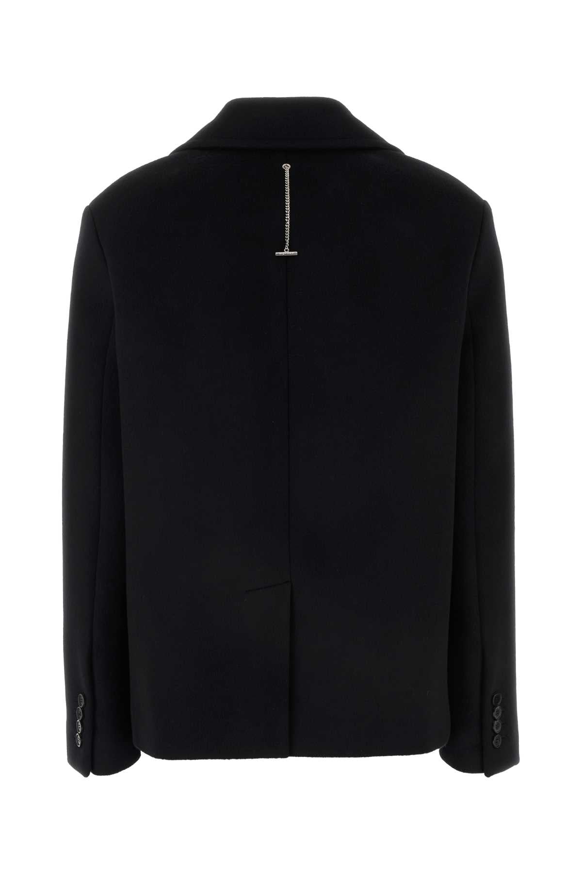 Alexander Mcqueen アレクサンダーマックイーンブラックフェルトコート - Image 2
