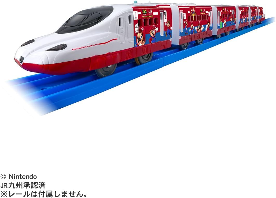 Takara Tomy Plarail JR Kyushu Super Mario Train Nishikyushu Shinkansen Kamome Train, Train Toy, For Ages 3 and Up