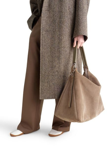 LEMAIRE Belted hobo bag in suede leather - Image 2