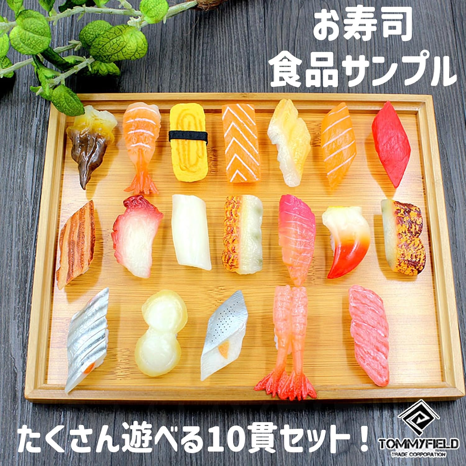 TOMMYFIELD Food Sample Kit Fake Sushi Sample Sample Sample Sushi Nigiri Set (A) [Parallel Import]