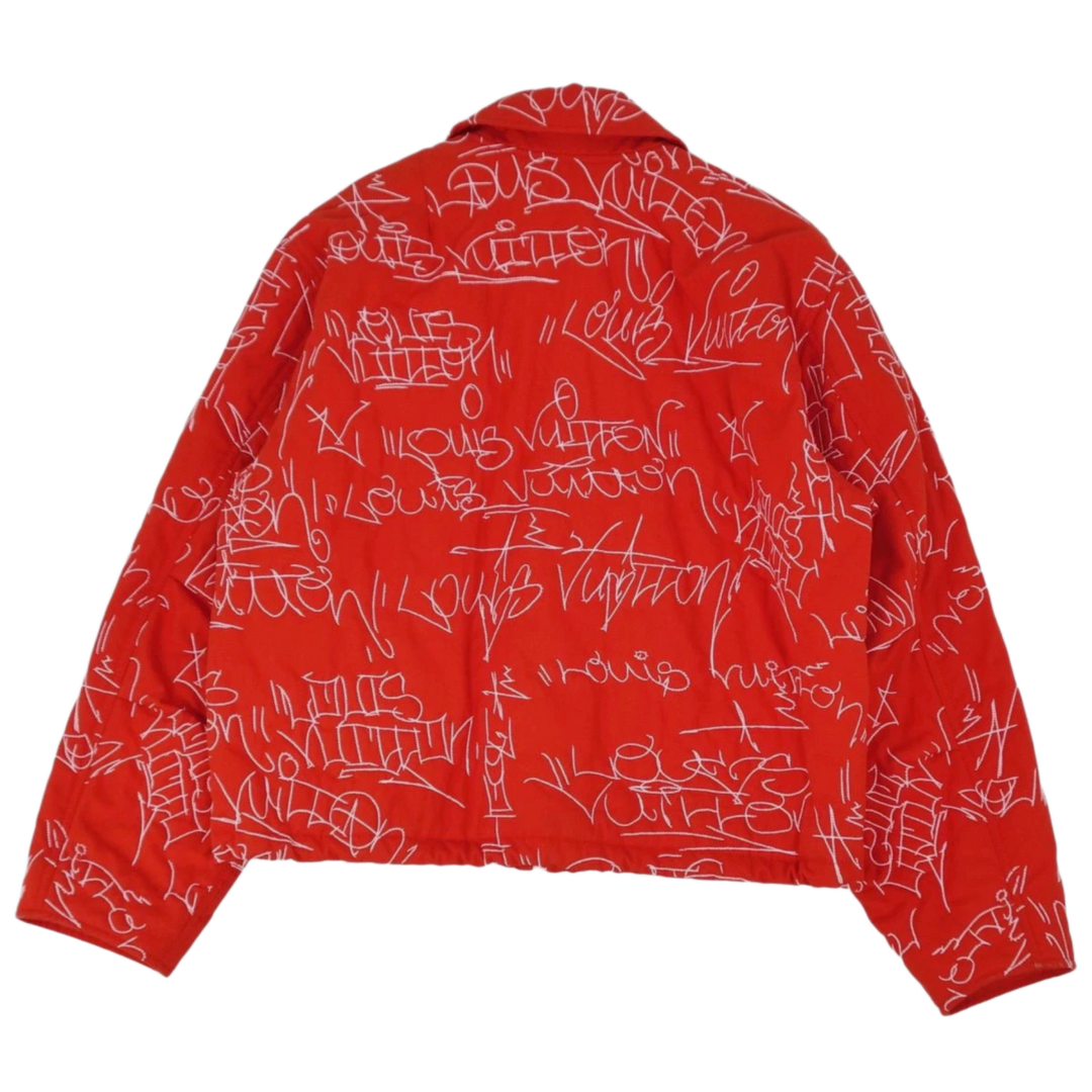 LOUIS VUITTON 'ORANGE EMBROIDERED' DENIM JACKET