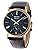 Seiko Premier SRK040P1 Quartz Unisex Watch, Dark Gray x Brown