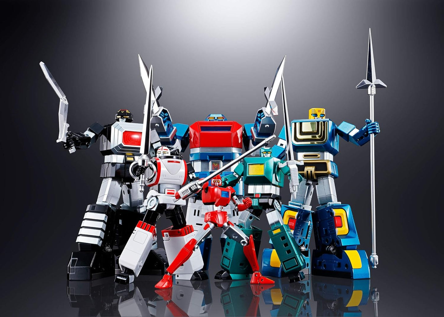Soul of Chogokin GX-40R Six God Combination Godmars Action Figure, Approx. 11.0 inches (280 mm); Diecast, ABS & PVC; Painted
