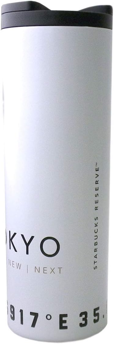STARBUCKS TYO Stainless Steel Tumbler 16.1 fl oz (473 ml) Roastery Simple Tableware Logo Water Bottle White Coffee Black Starbucks Reserve Roastery Japan Tokyo Medium Black Limited Edition