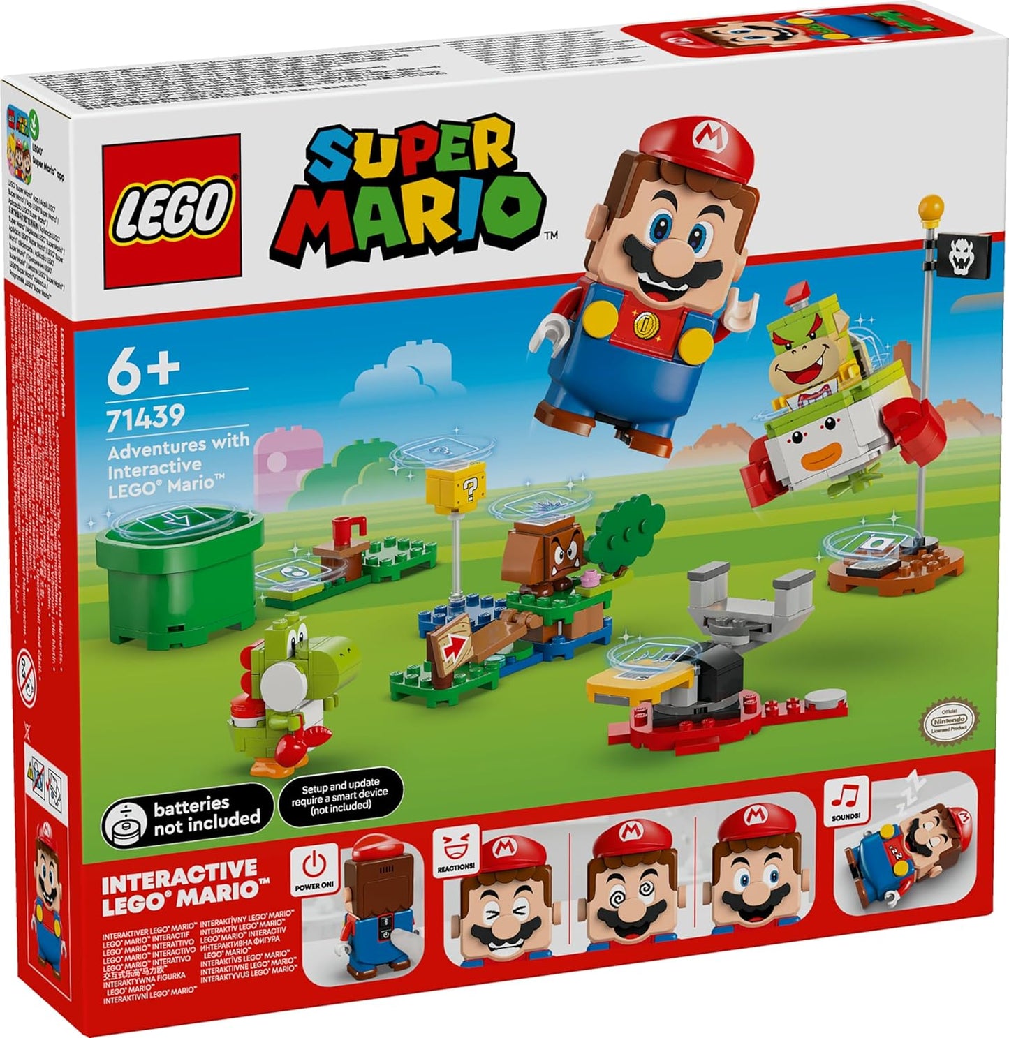 LEGO Super Mario LEGO(R) Mario and Adventure! Toys Playthings Birthday Present Blocks Educational Boys Girls Children 6 Years 7 Years 8 Years 9 Years Mario Goods Game 71439
