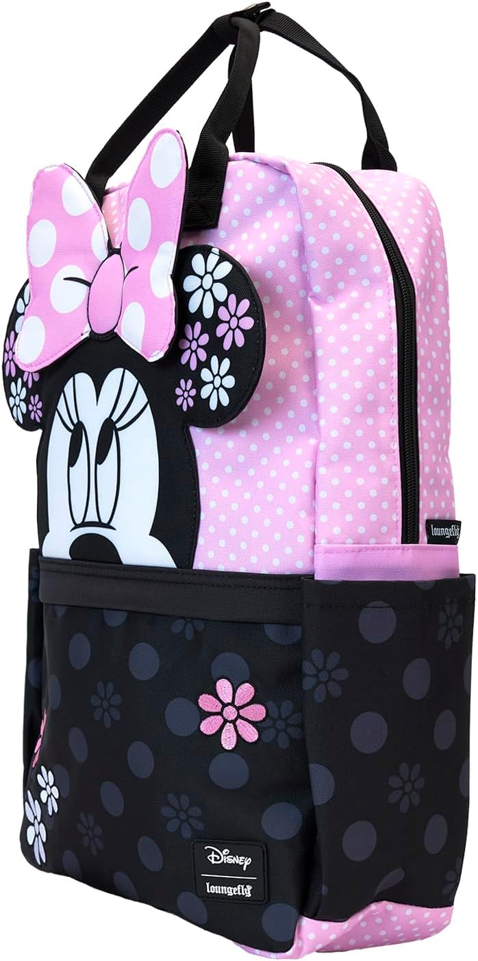 Loungefly Disney Minnie Floral Rock The Dots Nylon Backpack