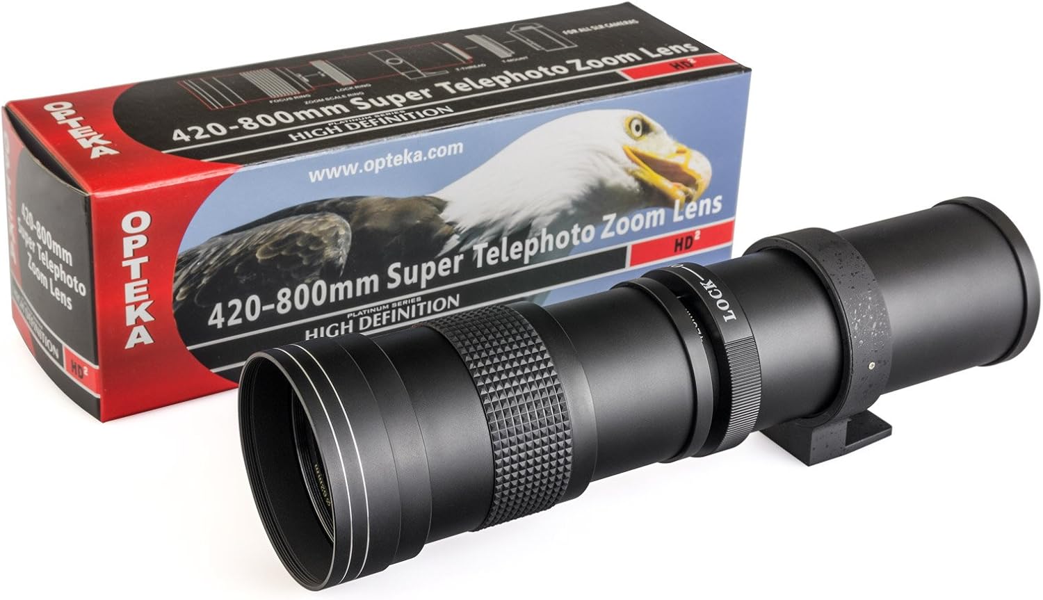 Opteka 420 – 1600 mm f / 8.3 HD望遠ズームレンズfor Nikon d4s , d4 , d3 X , DF , d810 , d800 , d750 , d610 , d600 , d7100 , d7000 , d5500 , d5300 , d5200 , d5100 , d3300 , d3200 and d3100デジタル一眼レフカメラ