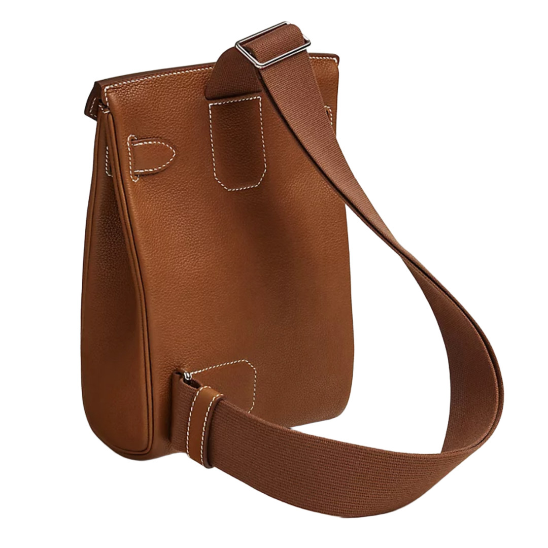 HERMÈS HAC A DOS 'FAUVE' TOGO LEATHER PM BACKPACK