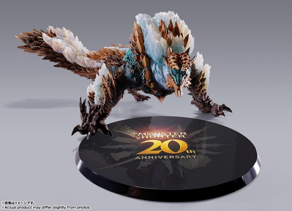 S.H. MonsterArts Monster Hunter Jinooga -20th Anniversary Edition, Approx. 11.2 inches (285 mm), PVC & ABS, Pre-painted Action Figure