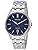 Seiko SARY141 Men's Wristwatch, Mechanical Navy Dial, Dual Curved Sapphire Glass, See-Through Back, Silver, Dial Color - Blue, Mechanical Navy Dial Dual Curved Sapphire Crystal Watch
