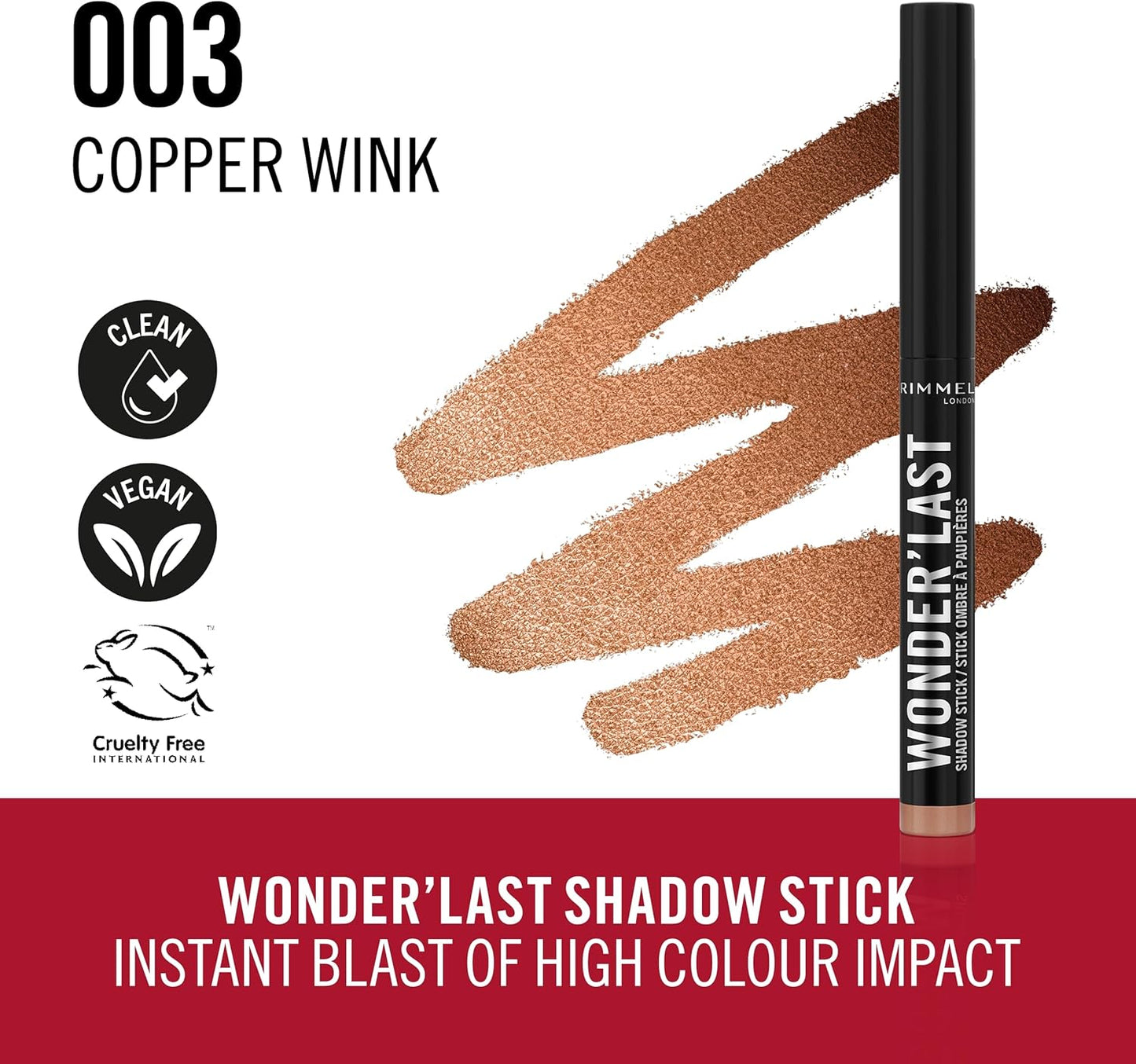 RIMMEL Wonder Last Eye Shadow Stick 003 Copper Wink 0.06 oz (1.6 g)