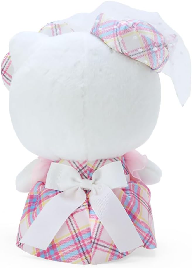Sanrio 092177 Sanrio Hello Kitty Dress Tan Design Series Plush L Kitty Chan hello kitty 8.3 x 6.1 x 4.3 inches (21 x 15.6 x 11 cm) Character