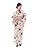 Kyoetsu Women's Yukata Set, Changeable Weaving, 6-Piece Set, Yukata, Waistband, Underwear, Geta Clogs, Waist Straps, E