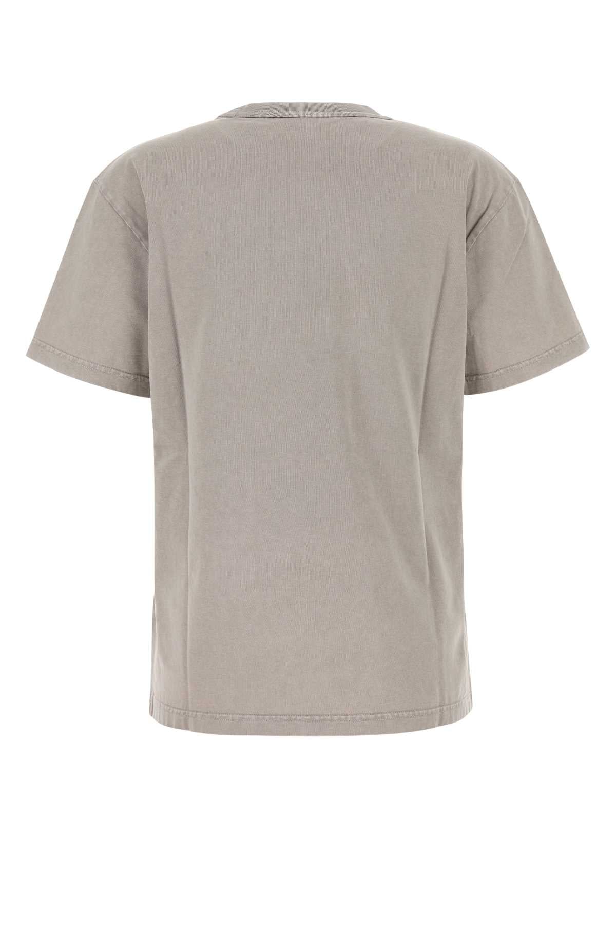 T By Alexander Wang Tによるアレクサンダー・ワン・ダブ・グレー・コットン・Tシャツ - Image 2