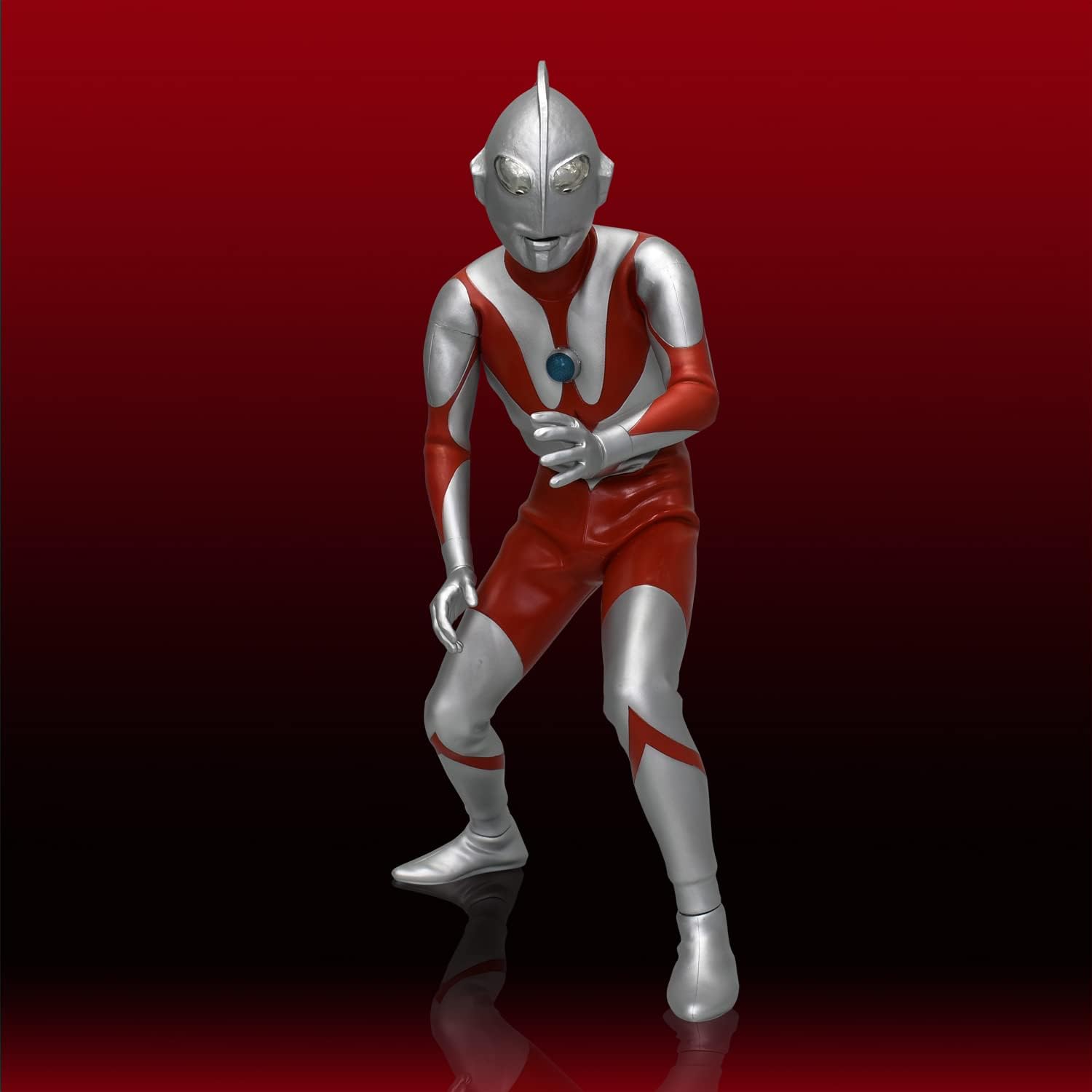 Ultraman 4571587310609 Mega Soft Vinyl Kit (A Type), Reprint Edition, Non-scale, Total Height Approx. 13.8 inches (35 cm), Soft Vinyl, Unpainted, Assembly Kit
