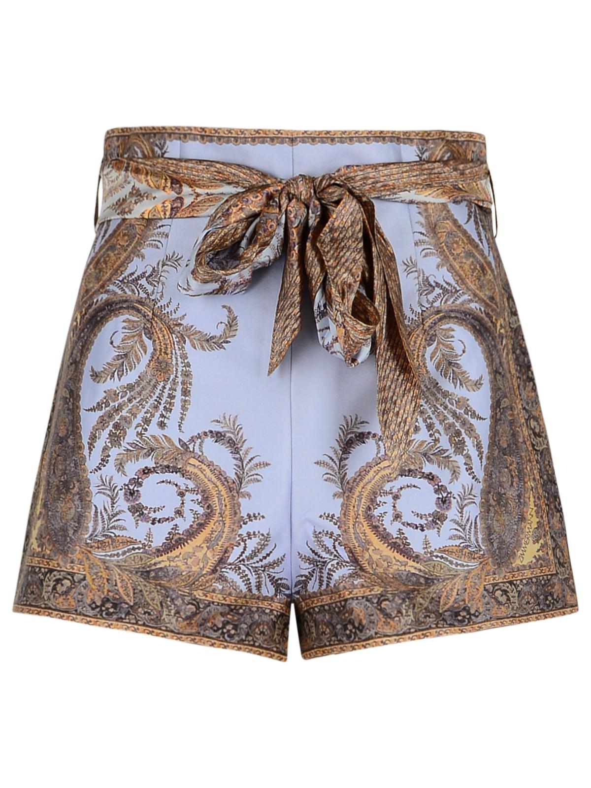 Zimmermann Zimmermann Lilac Silk Blend Shorts - Image 2