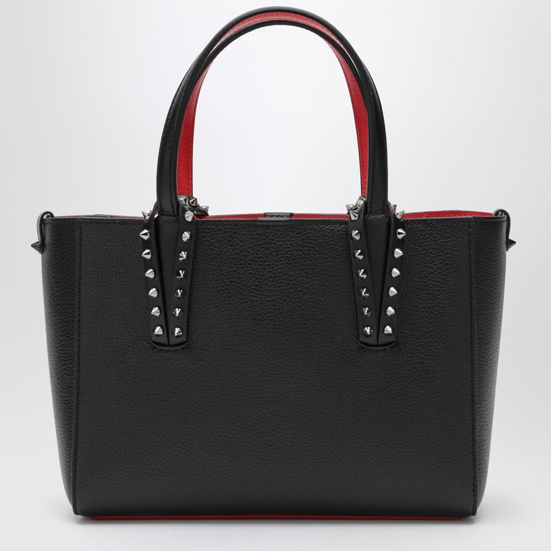 Christian Louboutin クリスチャンルブタンブラックレザーカバタミニトートバッグ - Image 2