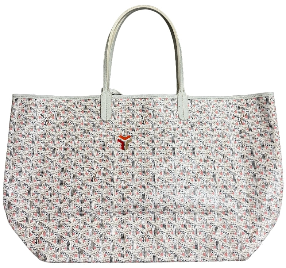GOYARD 'WHITE/ROSE' SAINT LOUIS PM BAG