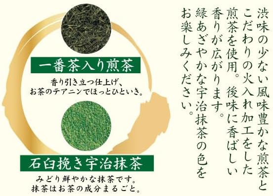 Uji no Dewu Iemon Green Tea with Matcha Tea Bag, 0.07 oz (2 g) x 120 P