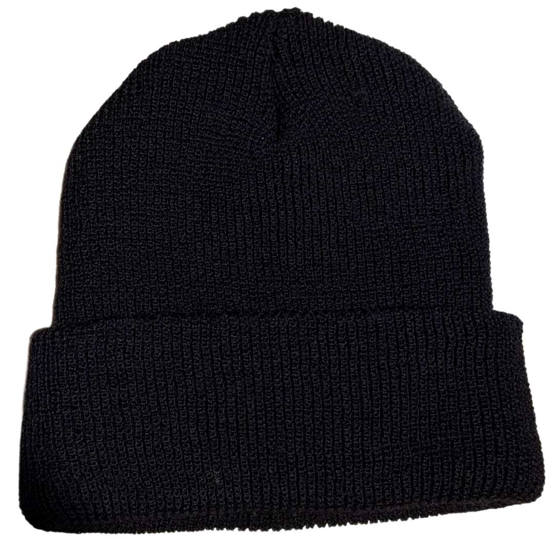 CHROME HEARTS 'HORSESHOE LOGO' BLACK BEANIE