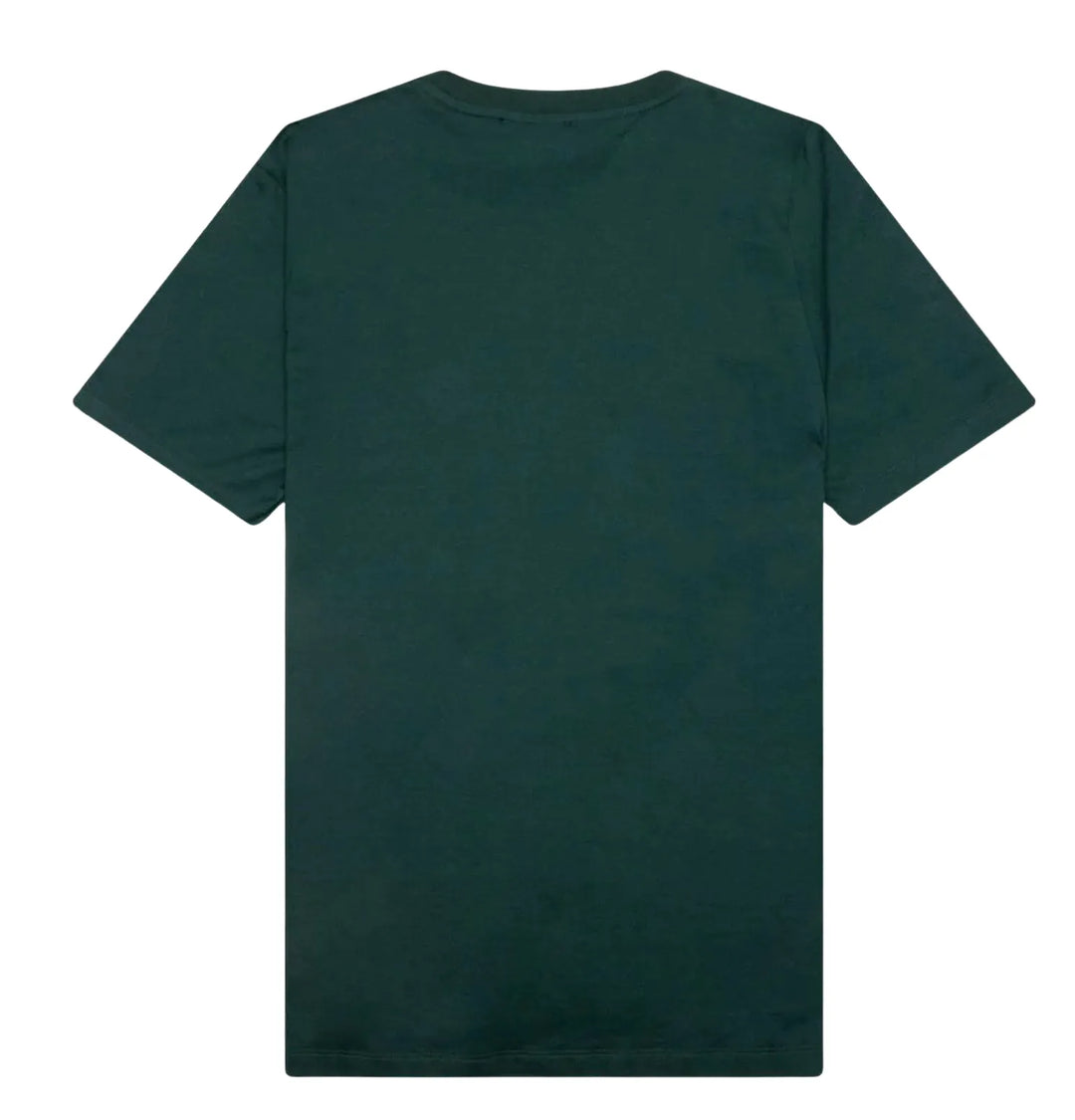 MARNI EMBROIDERED LOGO GREEN TEE
